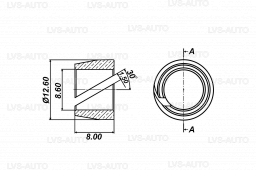 Кольцо разрезное D6 (бонка, ниппель) для термопластиковой трубки FARO 100шт
